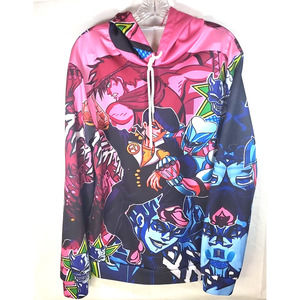 JoJos Bizarre Adventure Hoodie Jotaro Kujo 3D Printed Pullover Hooded Large
